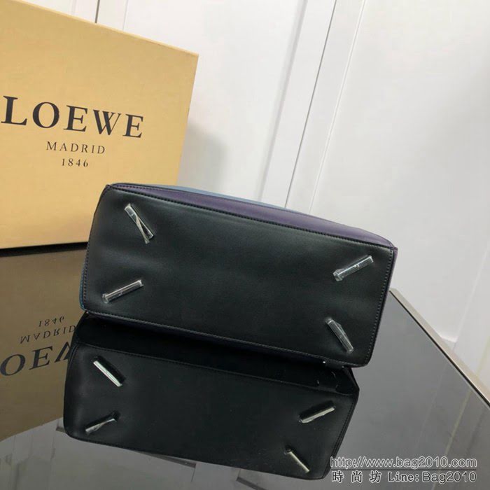 LOEWE羅意威 拼色熱銷款 puzzle bag 可折疊 牛皮手提肩背包 大小號 L0153  jdl1242